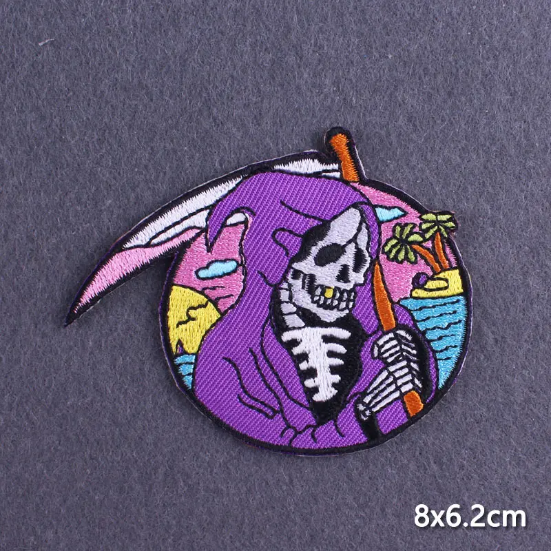 Hippie-Aufnäher zum Aufbügeln, thermoadhäsiver Patch für Kleidung, Rock-Stil, Stickerei-Aufnäher für Kleidung, Jesus-Applikationen-Aufkleber, DIY – Detail 40
