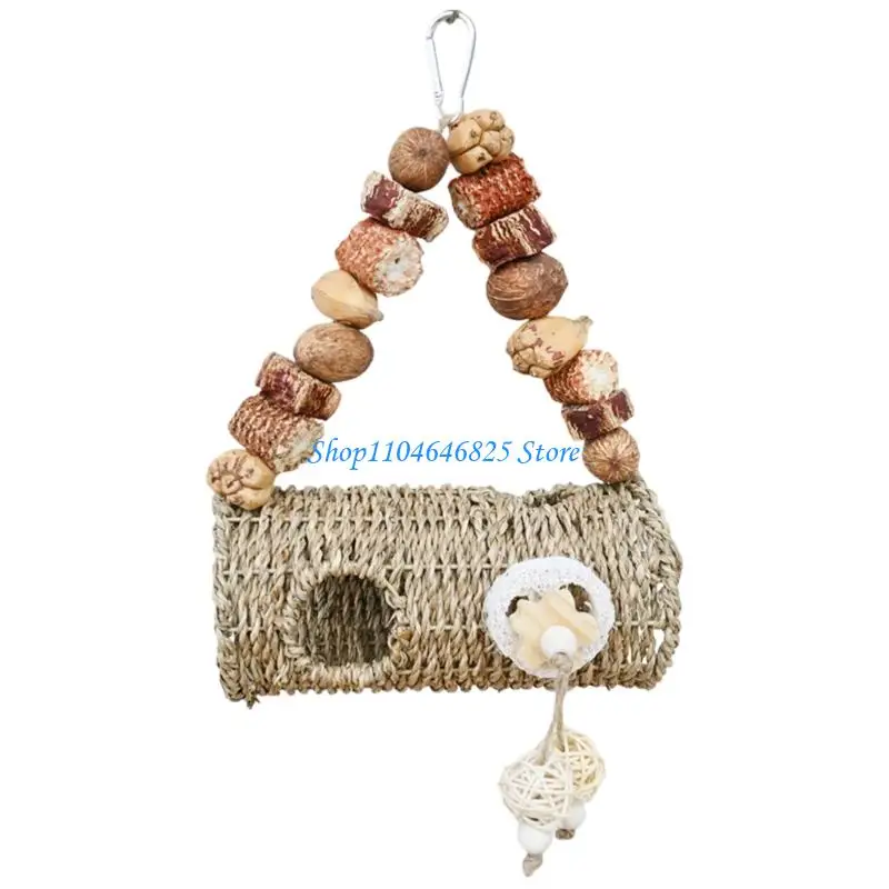 Natural Grass Pet Tunnel with Quickly Installation for Small Animals Chewing Toy