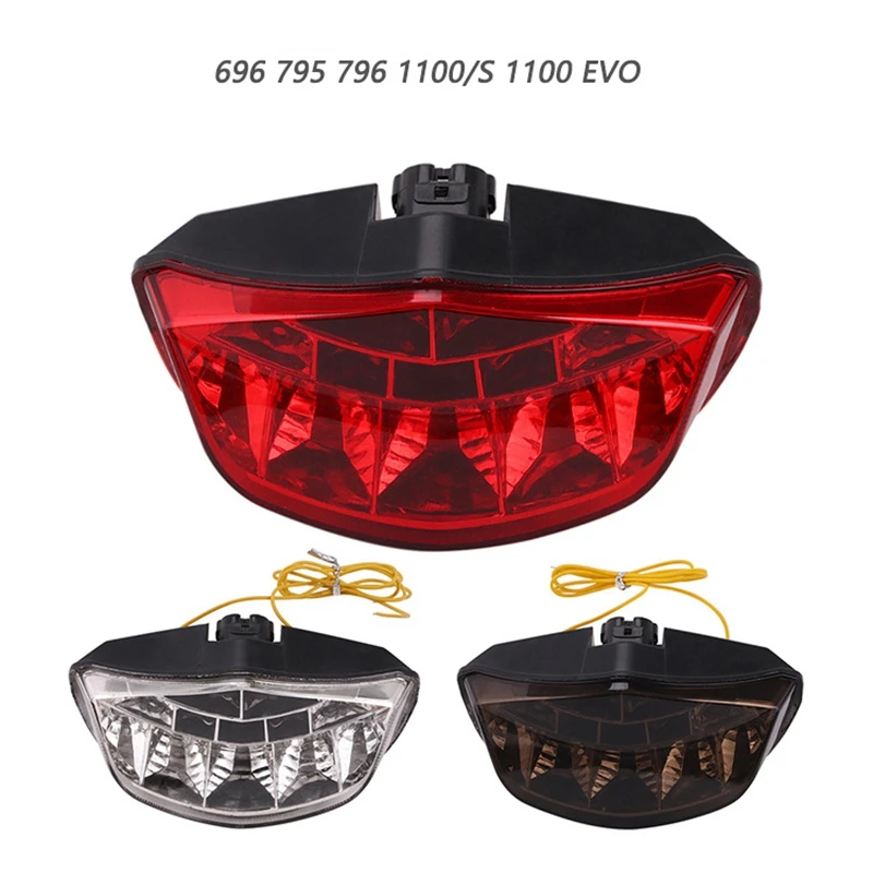 Led Achterlicht Voor Ducati Monster 659 696 795 796 1100/S/Evo Motorfiets Remrichtingaanwijzers Geïntegreerd