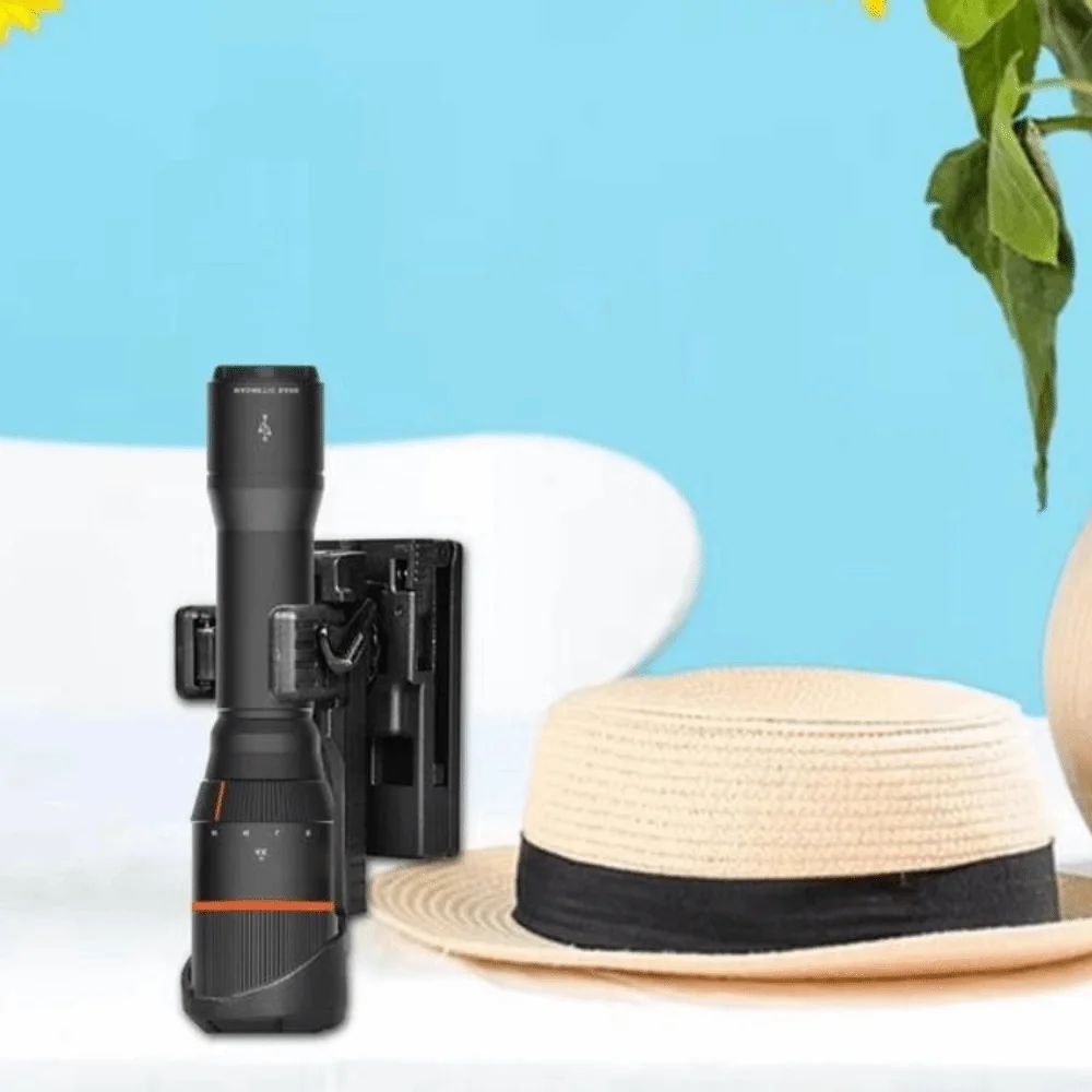 

360° Rotating Rotating Flashlight Holder Lightweight Portable Flashlight Belt Holster Multifunctional Stable Flashlight Cover