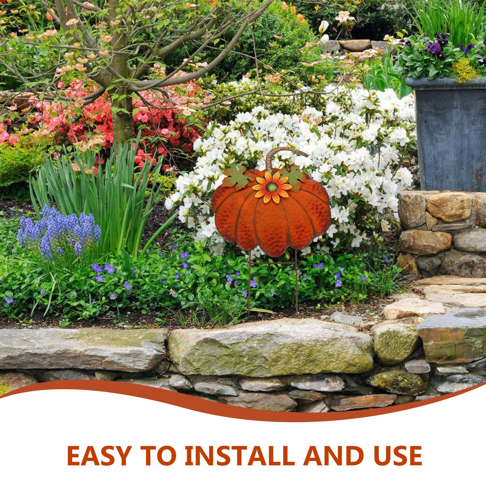 

Thanksgiving Pumpkin Yard Sign Stake Sturdy Outdoor Garden Lawn Decoration Party Sign Garden Stake Thanksgiving Pumpkin Signs