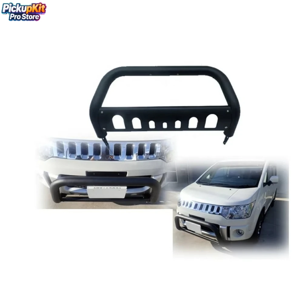 

Delica D5 Paradigm Off-road Front Bumper Steel Mud Black