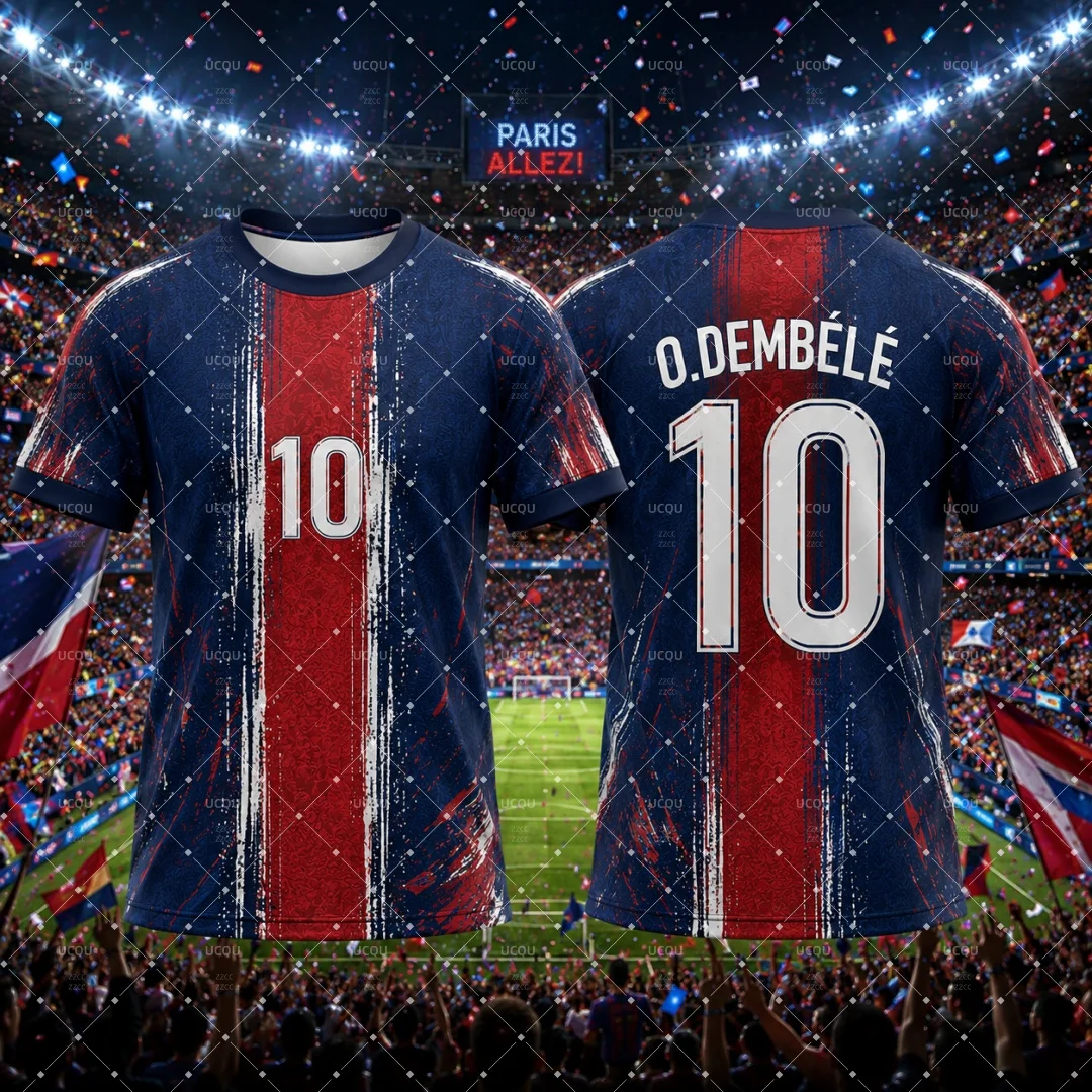 Summer Clothing In Paris - 26-27 Jersey Pertandingan Sepak Bola Prancis