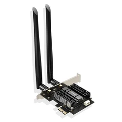 EDUP 9651GS-B WiFi 6E WiFi Adapter PCIE Bluetooth 5.3 Wireless Network Card Wireless PCIe Card 2.4G/5.8G/6GHz High Speed WiFi