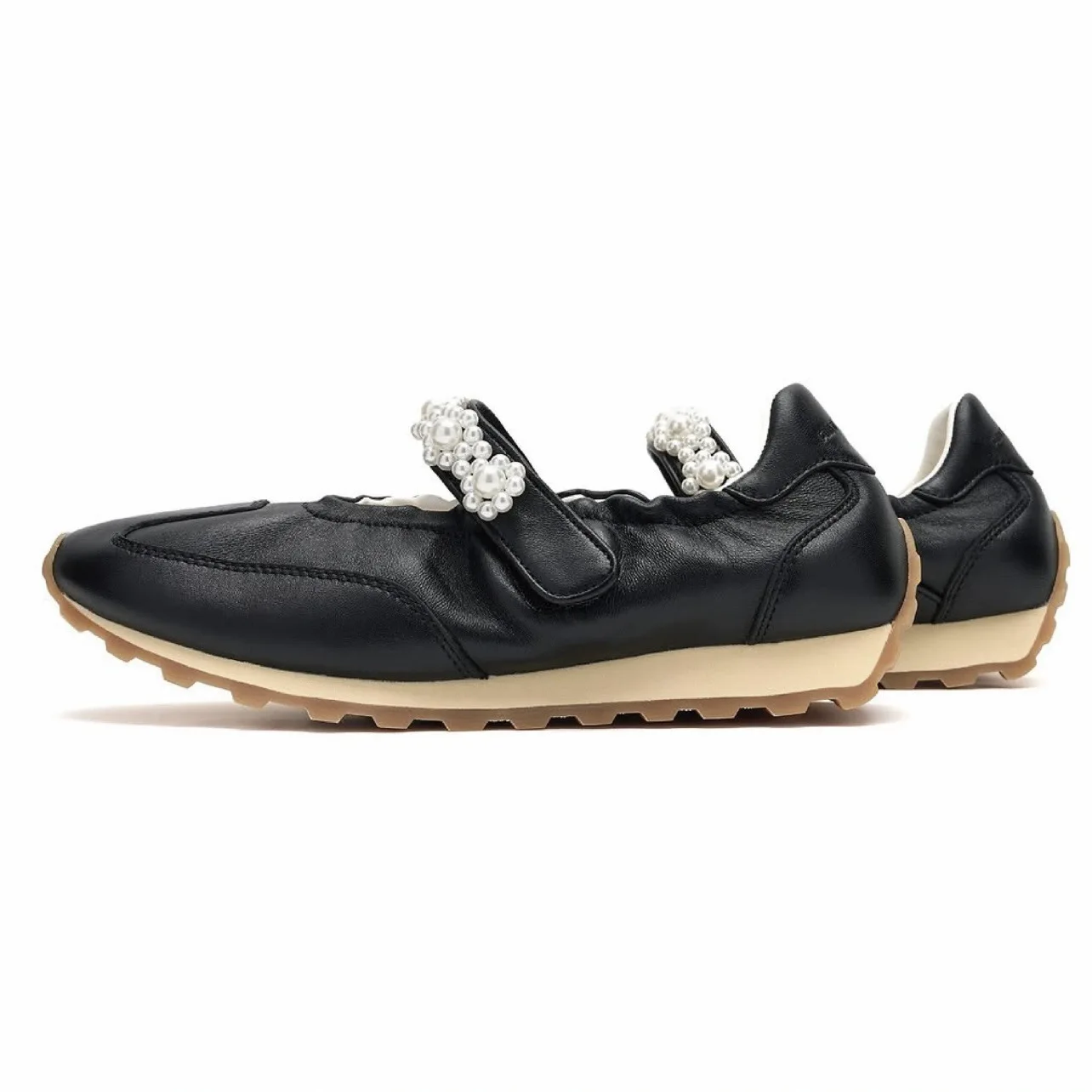 Women Sport Style Mary Jane Ballet Flat Shoes Women Casual Round Toe Thick Bottom Rubber Surface Women Shoes Comfortable