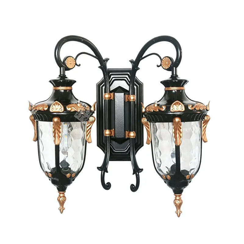 european-retro-double-head-outdoor-wall-lamp-waterproof-for-villa-entrance-balcony-corridor-courtyard-lighting