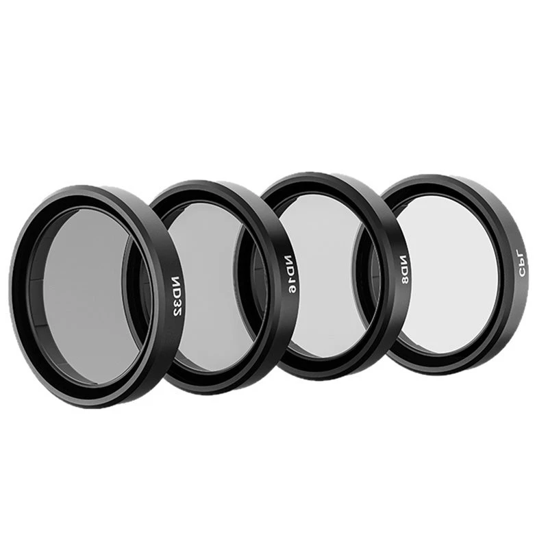 RISE-For DJI OSMO Action 6 Compatible CPL ND8 ND16 ND32 Quick Release Lens Filter Set, Camera Accessories Filter Frame Kit