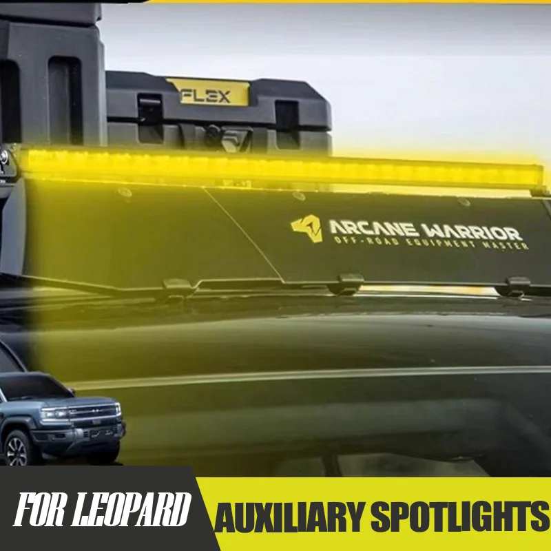 

Для BYD Leopard 5 42-дюймовая светодиодная панель на крыше — мощные внедорожные вспомогательные фонари мощностью 300 Вт с белым/желтым двойным светом и стробоскопом