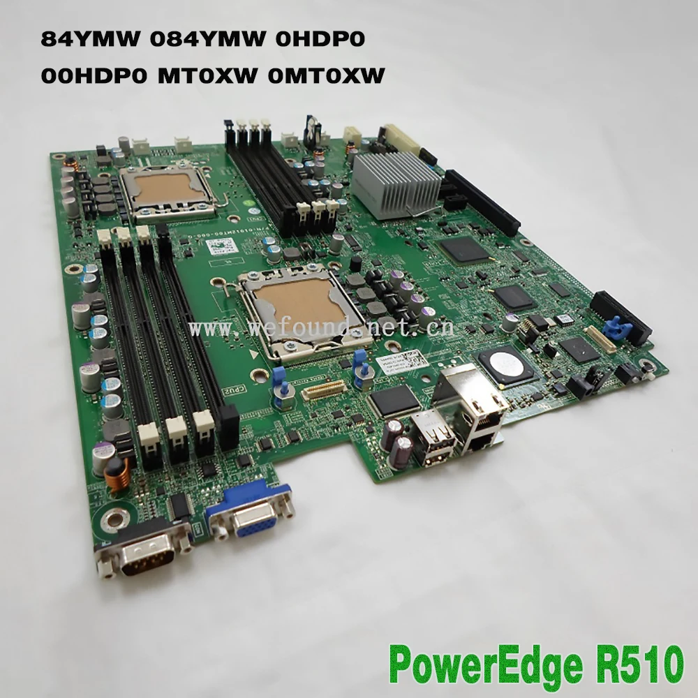 Server Motherboard For Dell PowerEdge R510 56XX 84YMW 084YMW 0HDP0 00HDP0 MT0XW 0MT0XW System Board Fully Tested