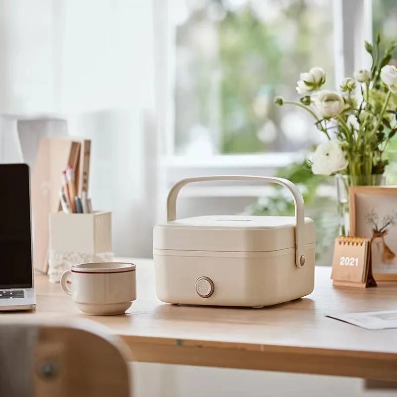 1000ML Lunch Box Elettrico Fornello di Riso Portatile Riscaldamento Bento Box Cibo A Vapore Contenitore di Cottura Pasto Lunch Box Scaldavivande 220V
