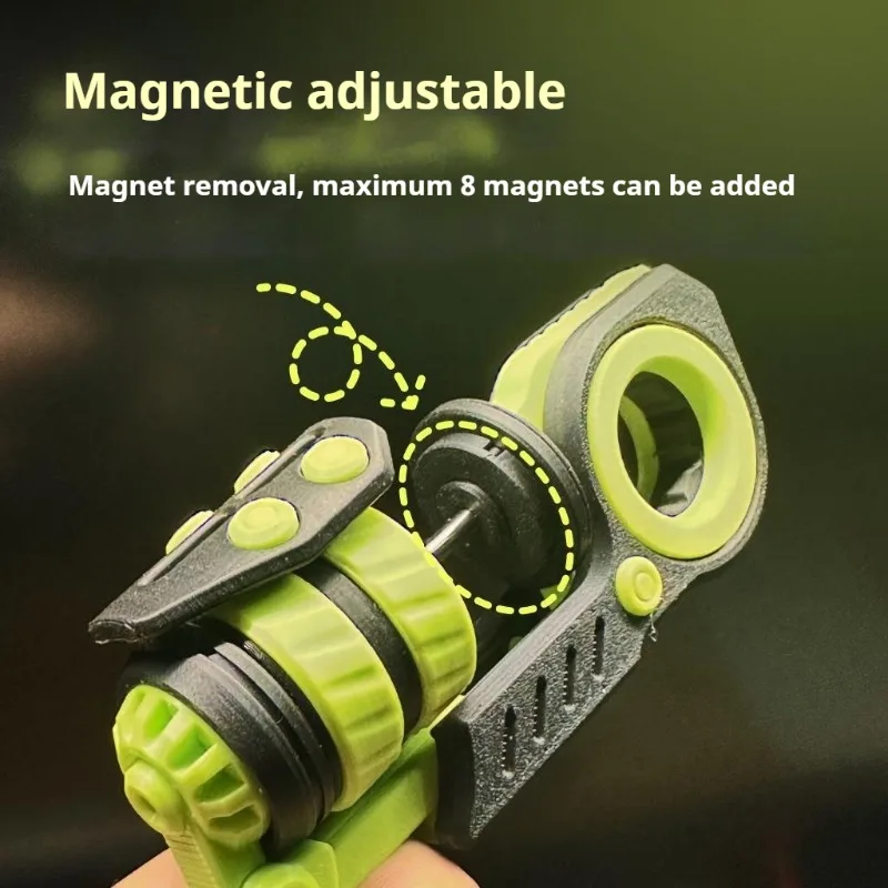 Ratchet ล้อย่อหน้าแหวนแม่เหล็ก Slider Fidget Spinner Roller Anti-stress EDC Sensory ความเครียดบรรเทาของเล่นบรรเทาความวิตกกังวล