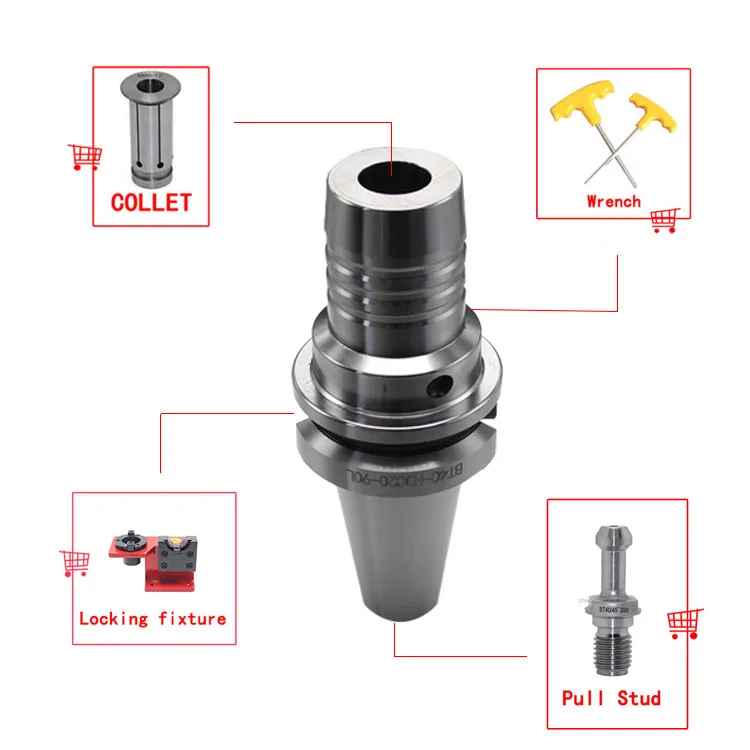 حامل أدوات تشاك هيدروليكي عالي الدقة BT30 BT40 BT50 HDC12 HDC16 حامل أدوات لآلة CNC