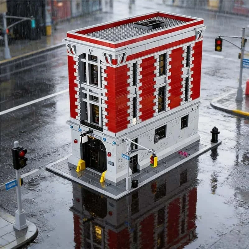 

2026 Popular 4634-piece FIT Ghostbusters Fire Station creative building block model adult Christmas birthday gift