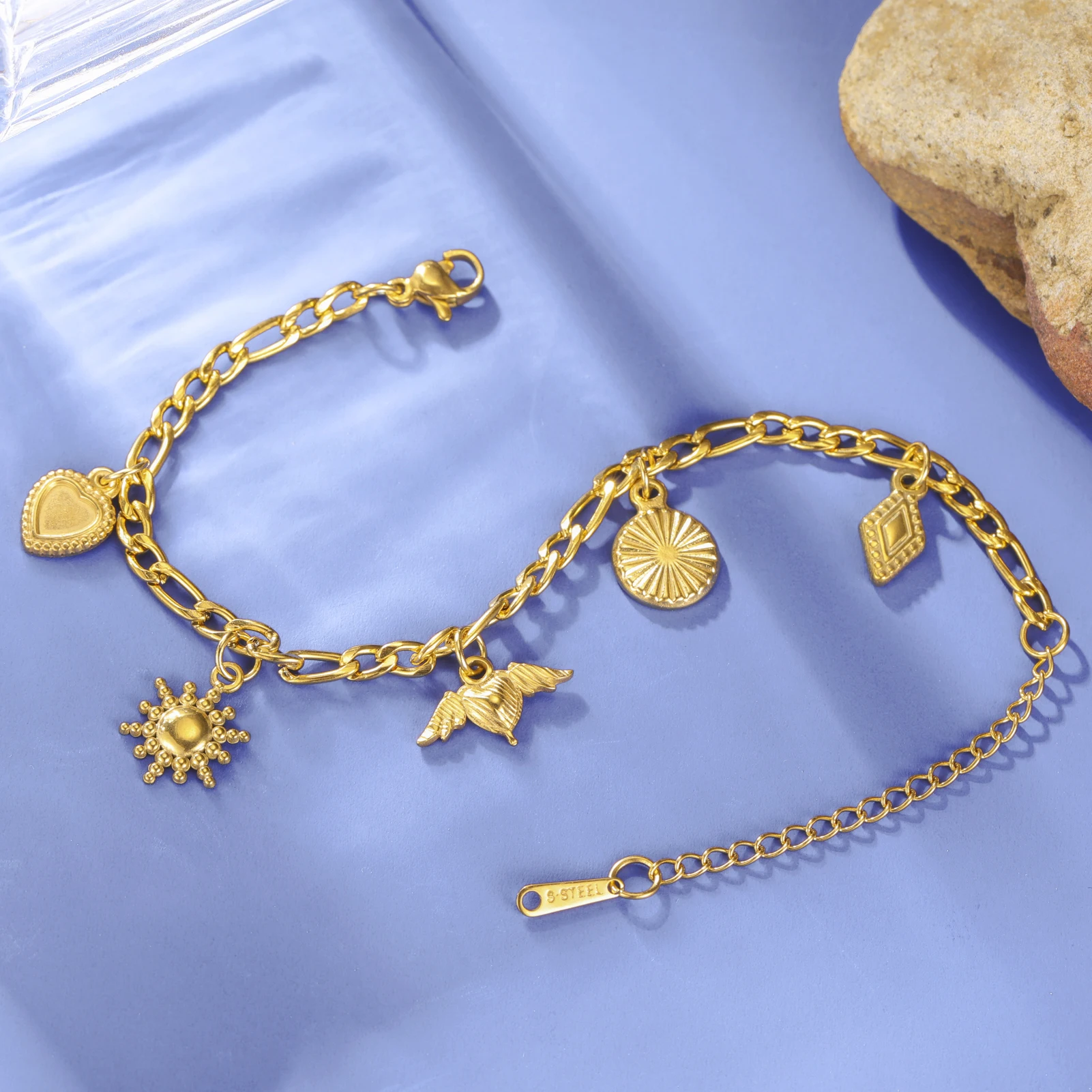 COOLTIME Seestern Muschel Armbänder für Frauen Edelstahl Mode Sommer Strand Schmuck Armband Zubehör für Ozean Liebhaber – Detail 17