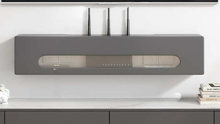 

Wall-mounted shelf Wall router storage box Wireless wifi Light cat shelf