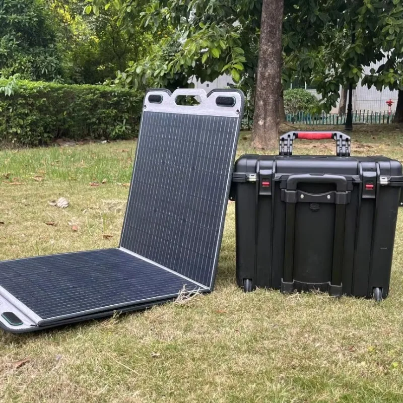 4000W 3.84kWh Solar Power Station, Large LiFePO4 Battery, 500W Wireless Charging Function for Outdoor Mobile Energy Supply