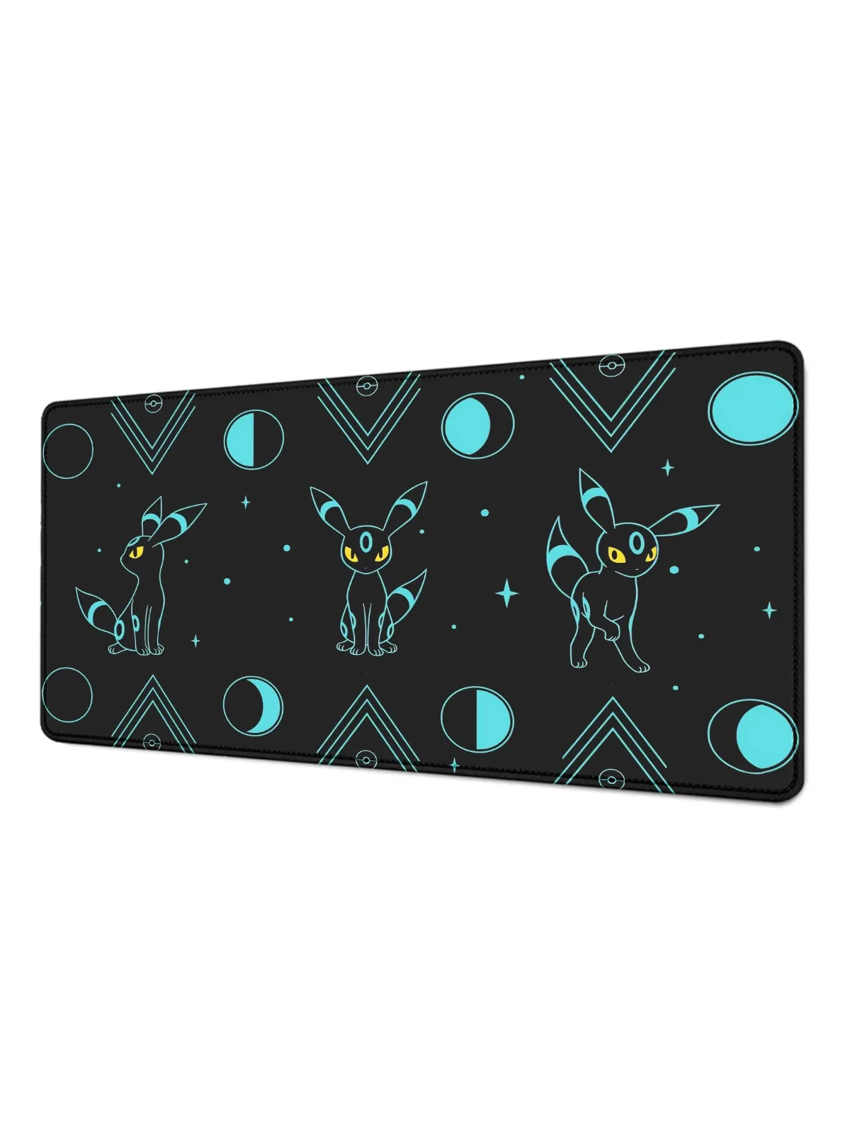 Nowa Podkładka pod Mysz Laptop Kawaii Czarna Księżycowa Umbreon Podkładka XXL PC P-pokemon Akcesoria Gamingowe Mata pod Klawiaturę Japońskie Anime HD Mata na Biurko — zdjęcie produktu 7