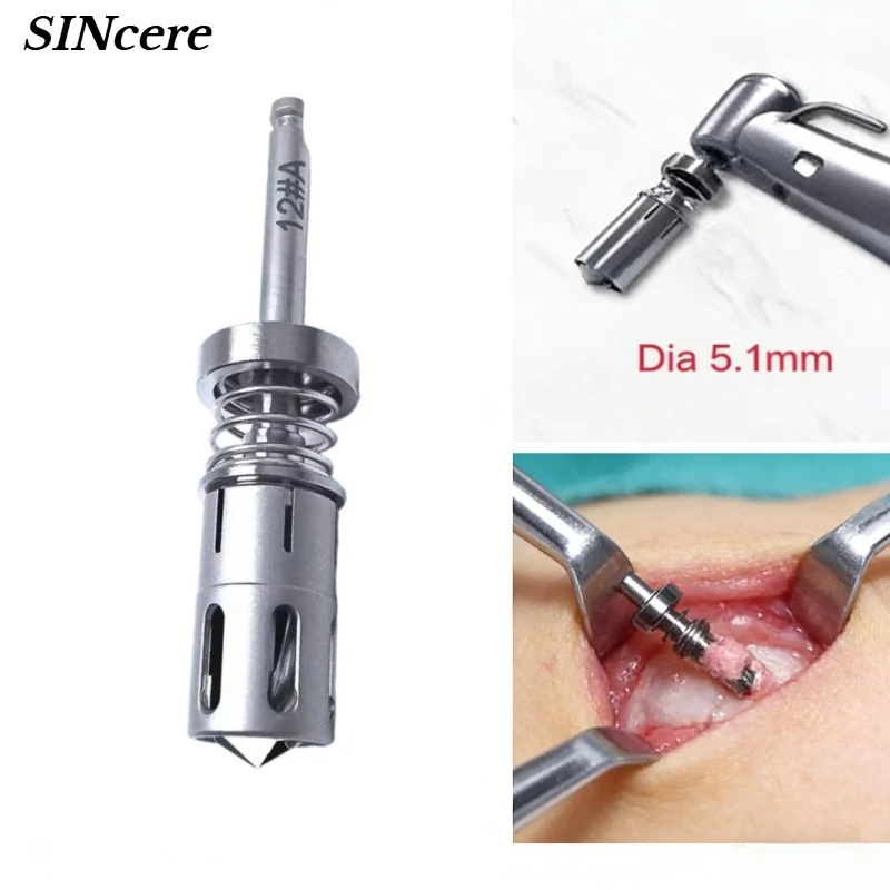 

Dental Trephine Burs Implant Bone Extraction Drill Autogenous Bone Self-grinding Bone Powder Collection Drill Collect Tools