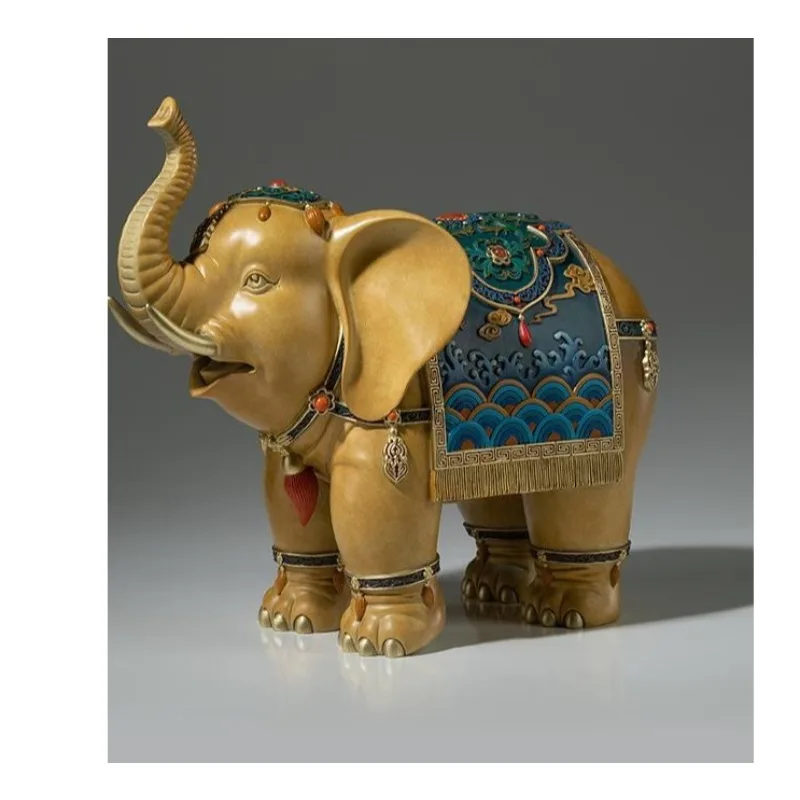 

Copper ornament "Thousands of Jigs" Elephant living room Desktop TV cabinet Creative Chinese home