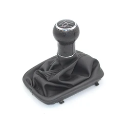 Car Gear Shift Knob For Audi A6 C5 A4 B5 A8 D2 1998-2001 5 Speed Lever Stick Gaiter Boot Kit Cover Auto Styling Accessories