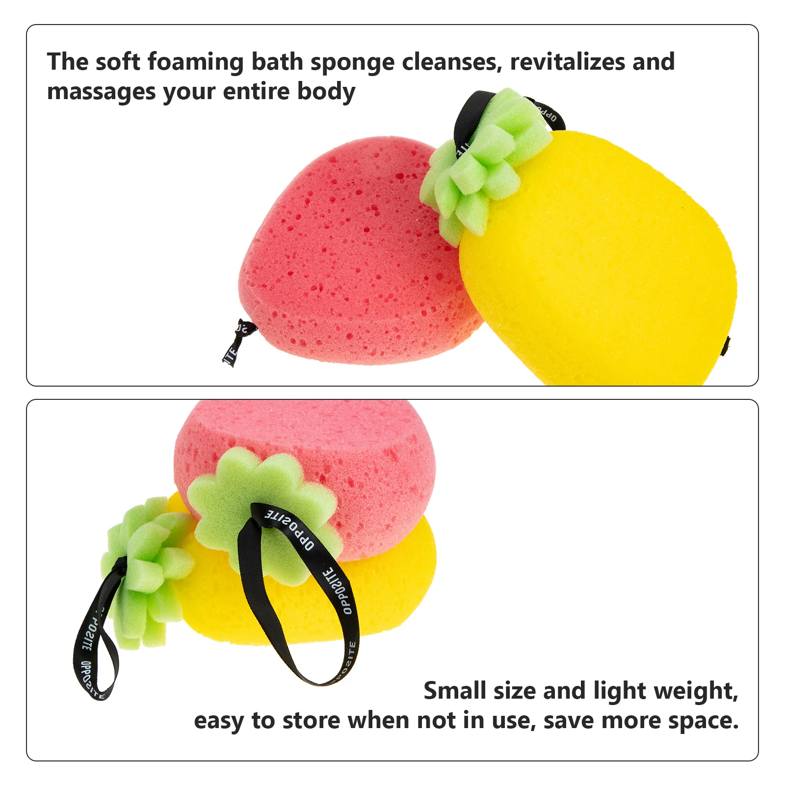 

5Pcs Baby Bath Scrubbers Fruit Sponge -Resistant Shower Tool Lightweight Convenient Bathing Body Scrubber for Kids Skin