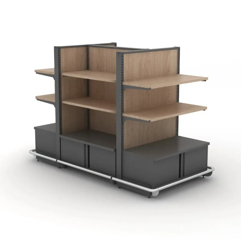 Wholesale Wood Book Store Display Stand Rack Stationery Shop Furniture Design Showcase