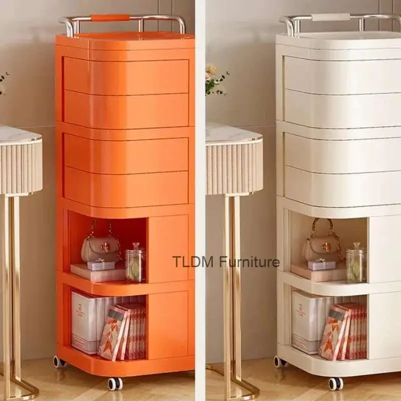 عربة صغيرة تخزين الرف مستحضرات التجميل الدورية خزانة التخزين متعددة الوظائف وجبة خفيفة المنقولة غرفة نوم السرير الجدول ве Gj GjopanэlarındaСКАВНСВАВНВАВН