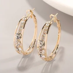 Exquisite and Fashionable Women's Zircon Earrings, Women's Wedding Banquet Jewelry Earrings