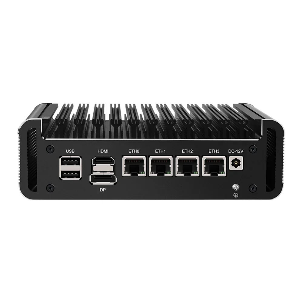 

12th Gen Firewall Mini PC Alder Lake i3 N305 8 Core N200 N100 DDR5 4800MHz 4xi226-V 2.5G Fanless Soft Router Proxmox Host