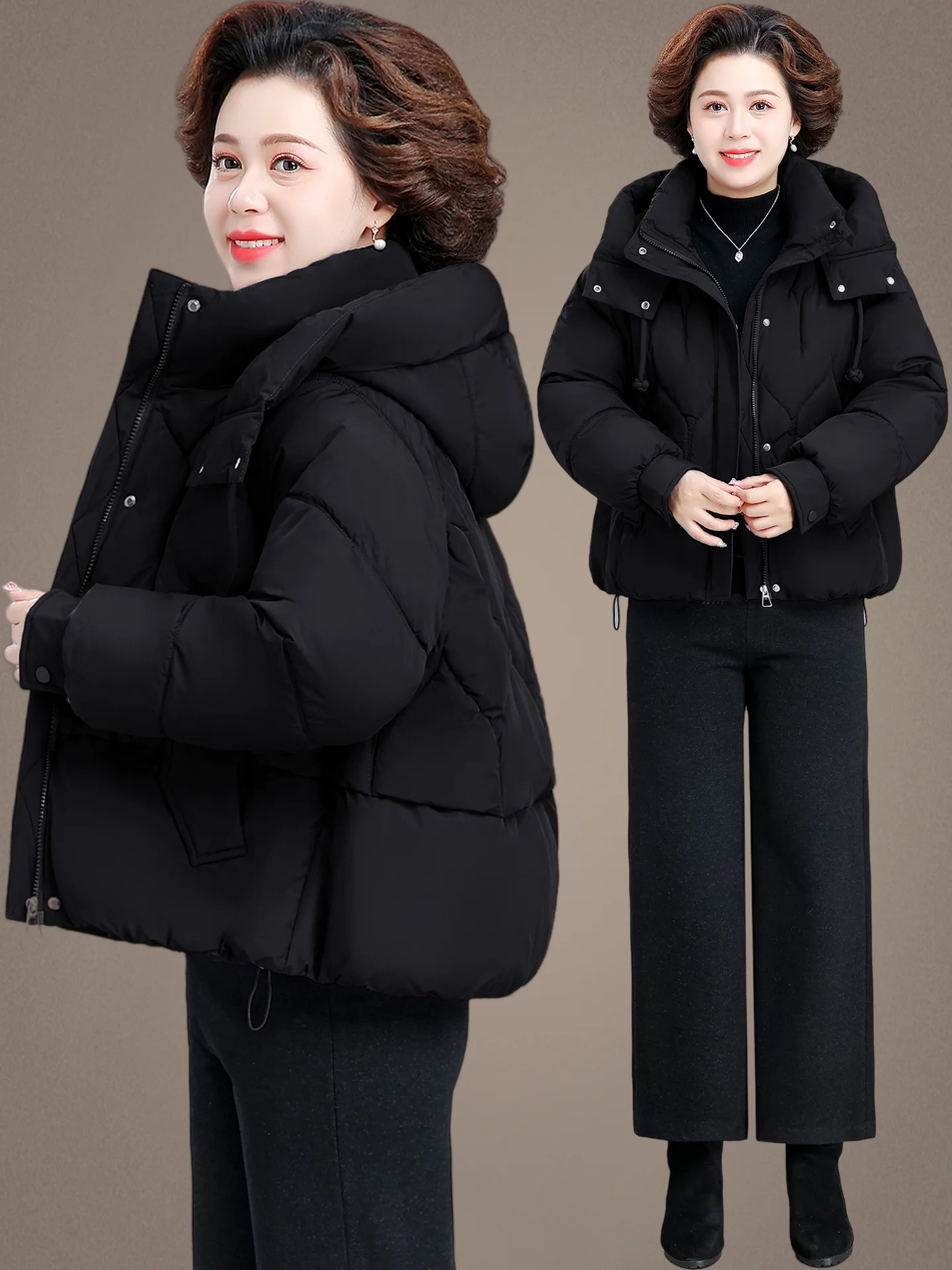 

Зимнее пальто для молодых мам 2025: Новое утепленное хлопковое пальто-пуховик для женщин, осенне-зимнее, с хлопковой подкладкой, большие размеры, скрывающее живот