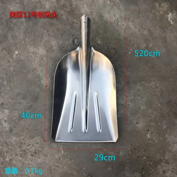 Лопата для снега из алюминиевого сплава с деревянной ручкой