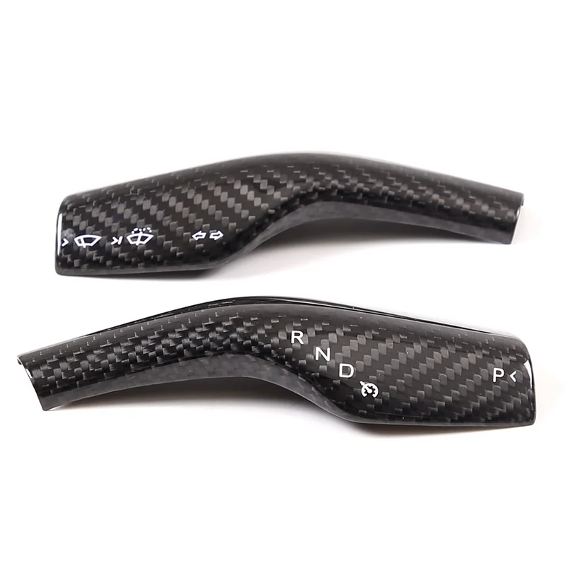 For Tesla Model 3/Y 2016-2022 Steering Wheel Gear Shift Lever Cover Protection Cover Wiper Column Shift Shell Car Accessories