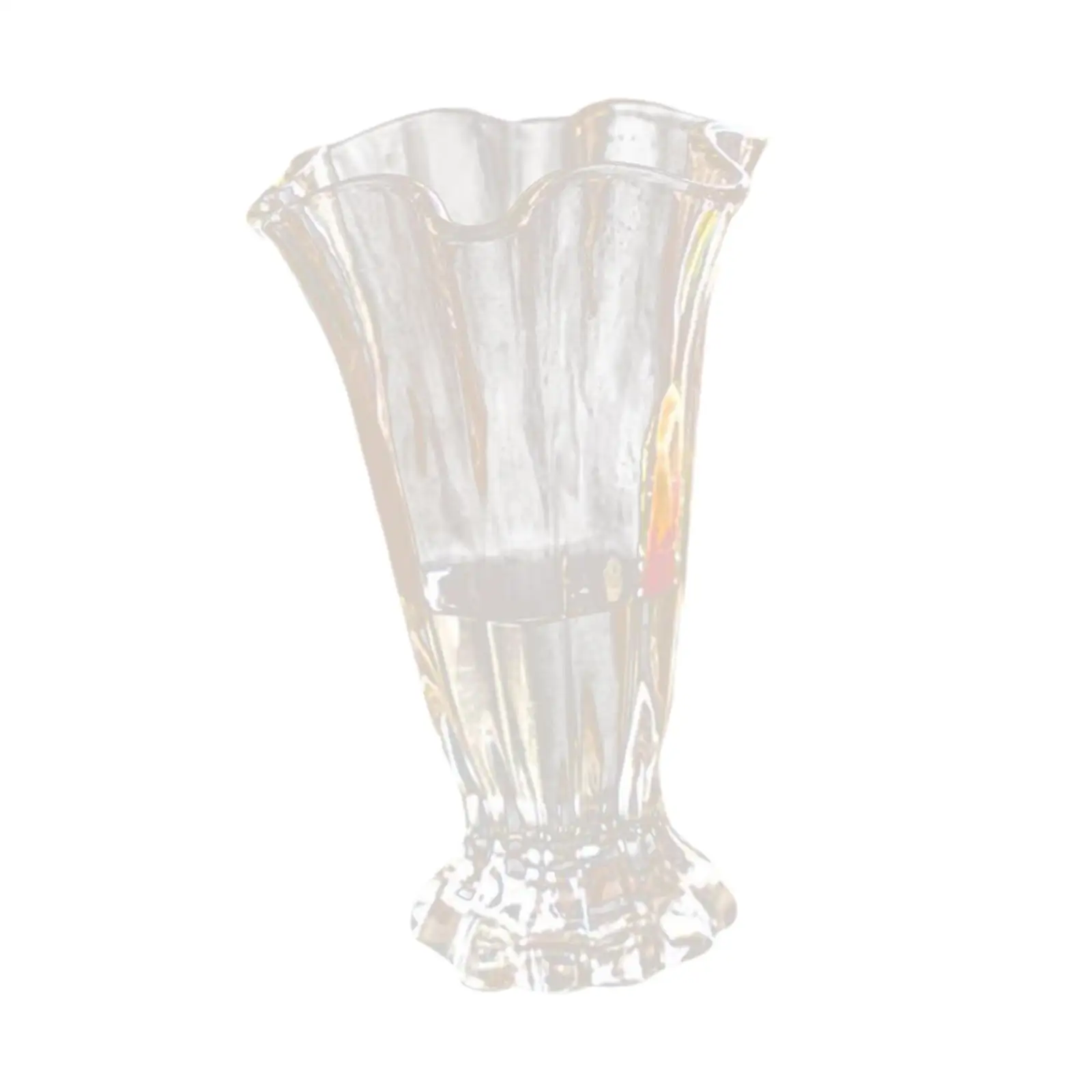 Petals Glass Vase Decorative Planter Home Furnishing Arrangement Container for Dining Room Balcony Decor