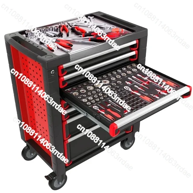 Kinbox Workbench Tool Chest/Cart/Trolley Garage Tool Cabinet Set Tool Box with Hand Tools Workshop Garage Storage