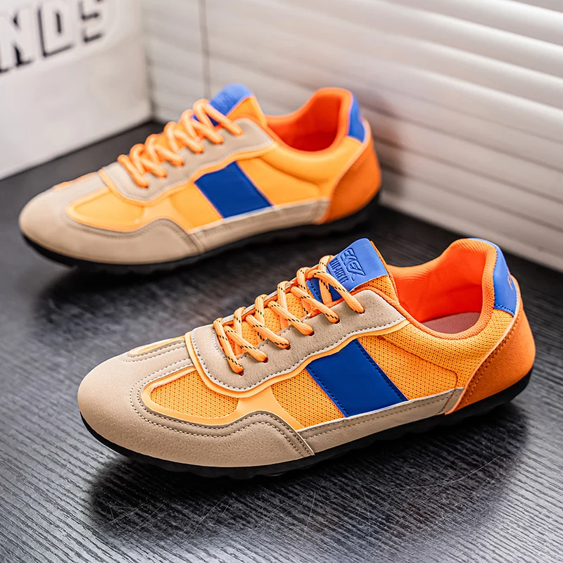 

Orange Trend Shoes Man Sneakers Size 39-46 Breathable Walking Shoes For Man College Style Designer Sneakers Male tenis masculino
