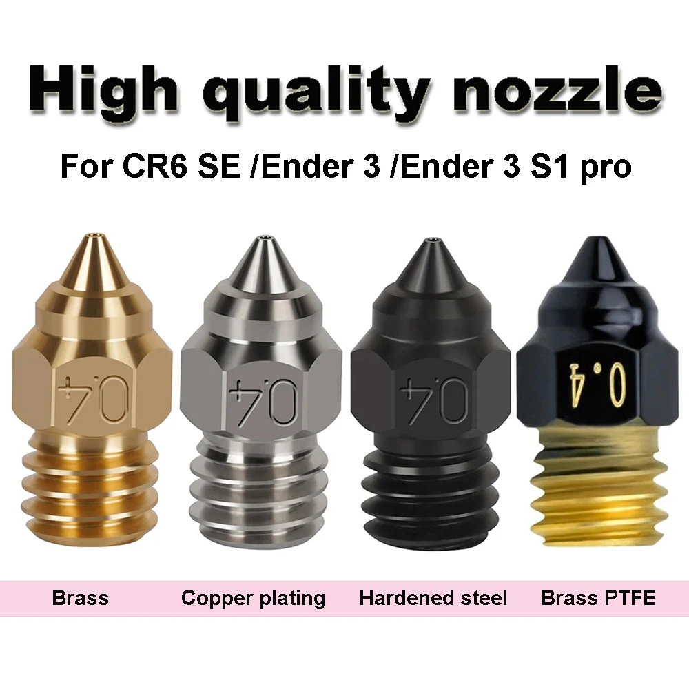 High quality Nozzle For Ender 3 V2 Neo Ender 3 Neo Ender 3 Max Neo CR6 SE CR5 PRO Ender 3 S1 pro V2 Ender 5 CR10 3D printing