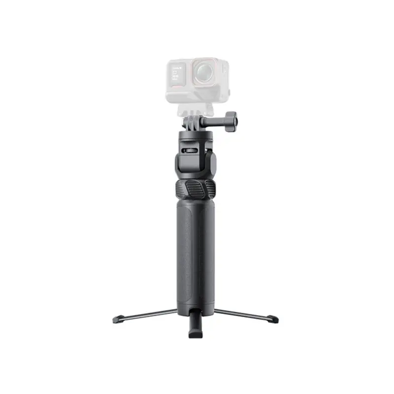 A53M-Reverse& Forward 180° Flip Selfie Stick With Built-In Tripod For Insta360 Action Camera Mount