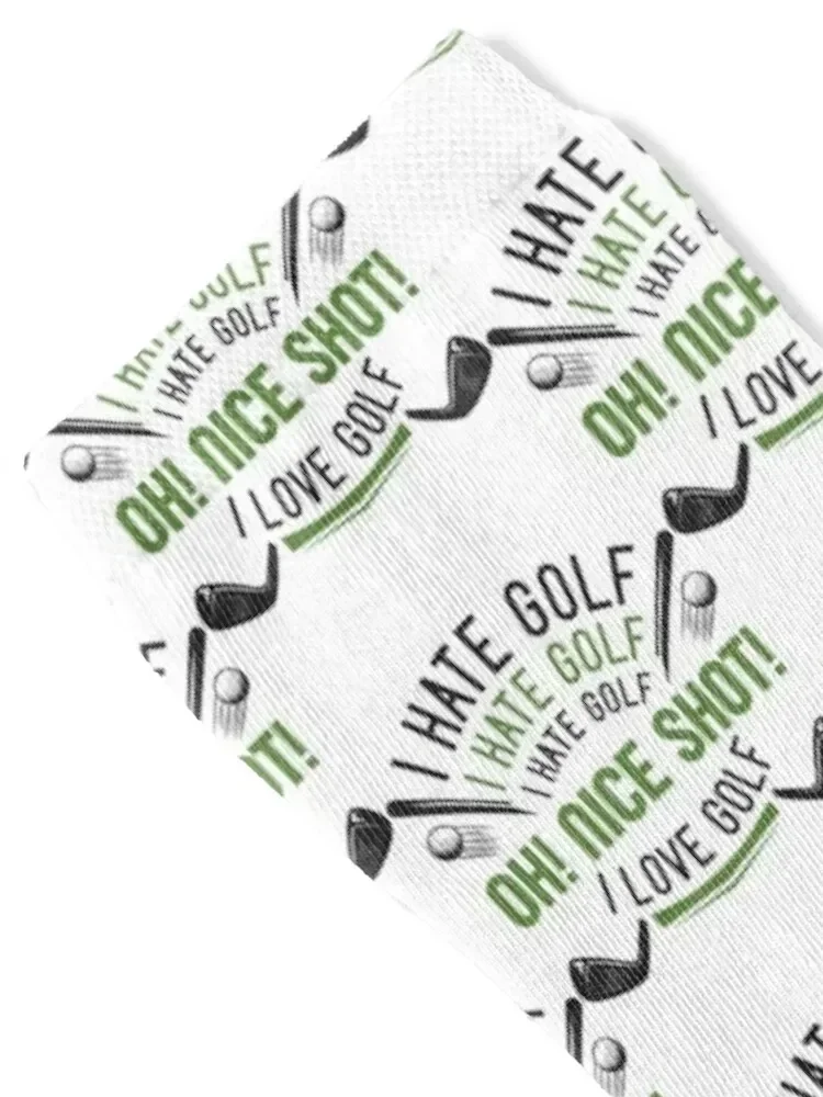 I Hate Golf Socks summer set Thermal man winter Non-slip Designer Man Socks Women's