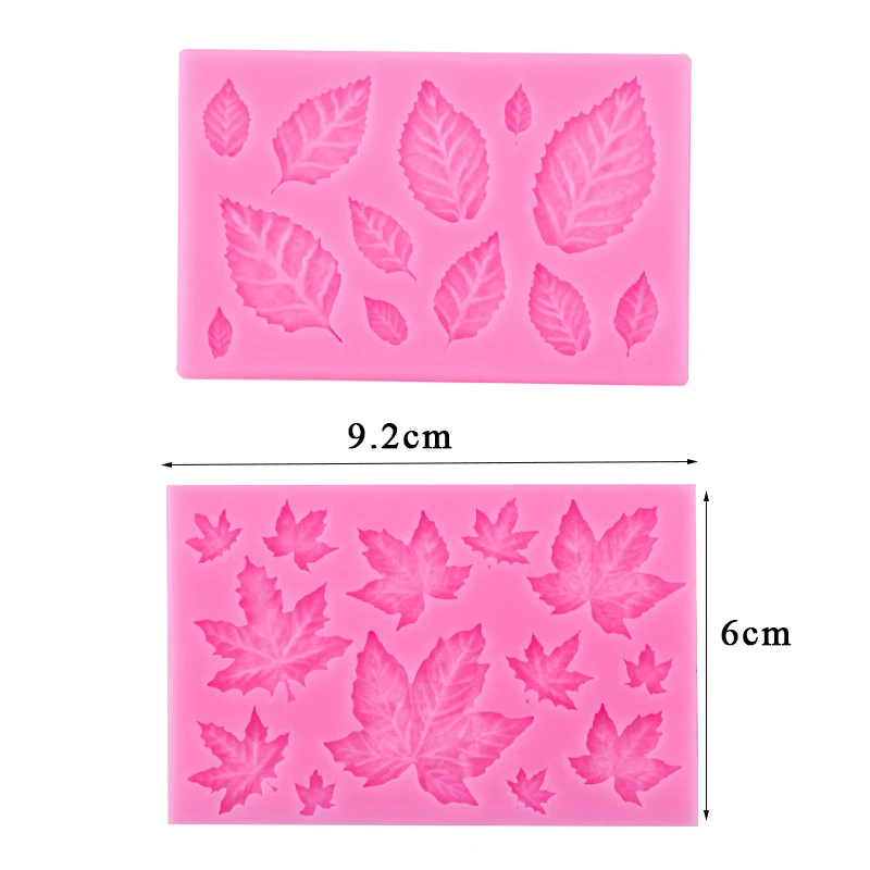 Various Leaves Maple Leaf Silicone Molds For Cake Decoration Tools DIY Chocolate Resin Molds For Fondant Kitchen Baking Supplies