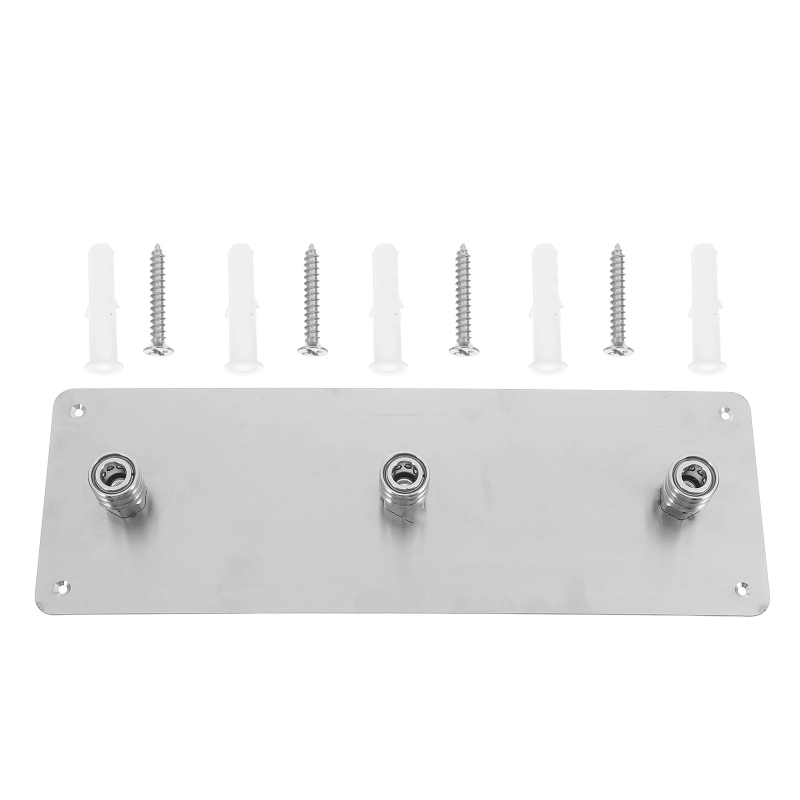 

1pc Foam Pressure Washer Nozzle Holder High Pressure Hose Quick Connect Adapter Storage Wall Mount Stainless Steel