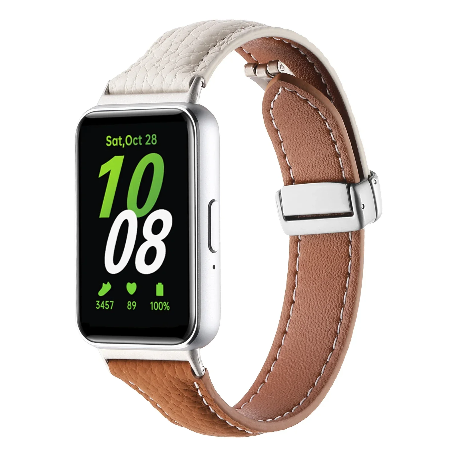 

Leather Strap For Samsung Galaxy Fit 3 Smart Watch Band Replacement Bracelet Fashion Wristband For Galaxy Fit 3 Accessoriess