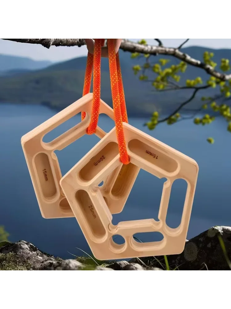 1pc Rock Climbing Finger Strengthener Board Pull-Up Board Hangboard Trainer Portable Grip Forearm Strengthener Practice Tool