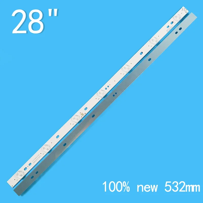 New 2PCS/lot 7LEDs 6V 532mm For 28" LCD TV 7.0.3.F.053201701R 280E01R012-130721 280D-LENS7SX3 DL0130529 A/4