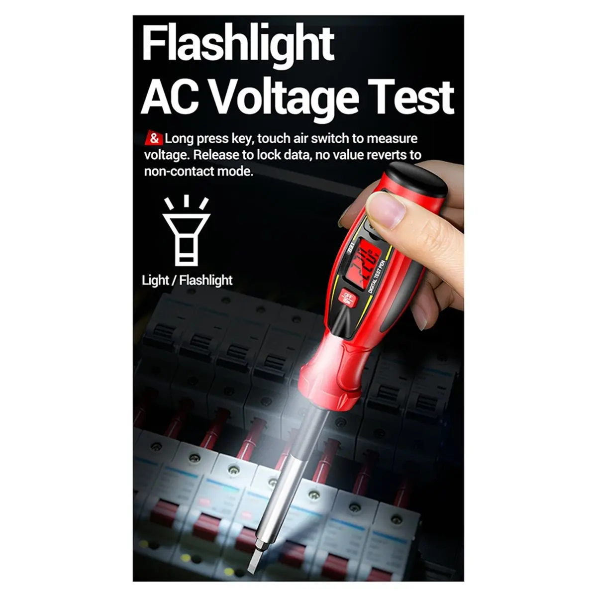 Home Tool Non Contact Voltage Tester Pen AC 30V -1000V Rechargeable Voltage NCV Wire Detector Breakpoint Lookup Electrician Tool