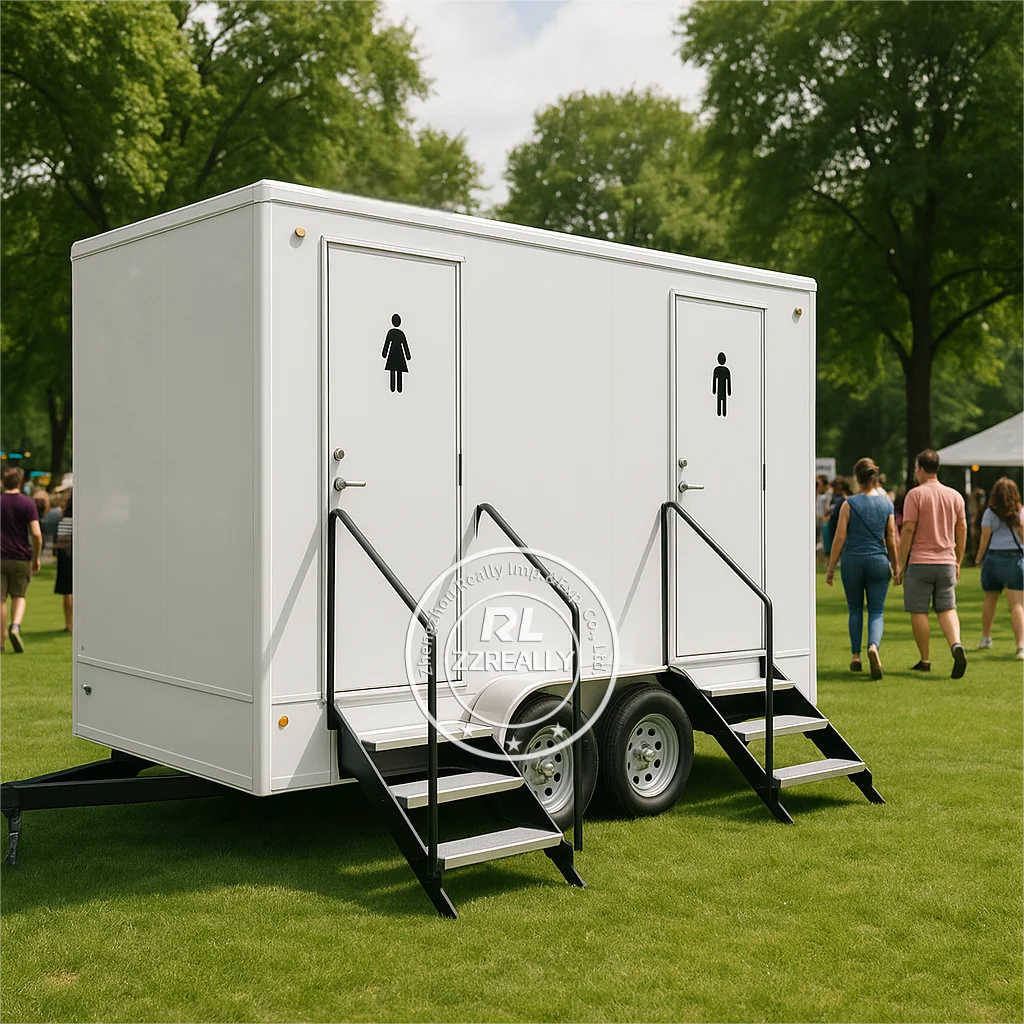 고품질 이동식 화장실 샤워 컨테이너 이동식 화장실 트레일러 고급 화장실 트레일러 고급 VIP 이동식 화장실 트레일러