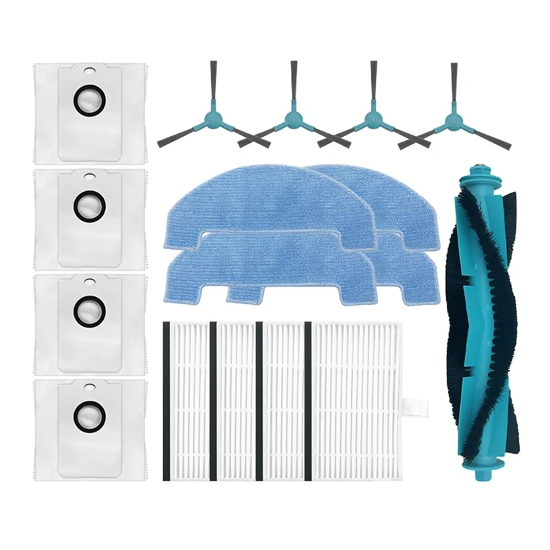 Replacement for 2499 Ultra Home Titanium R80 Parts Main Side Brush Filter Mop Cloth Dust Bag