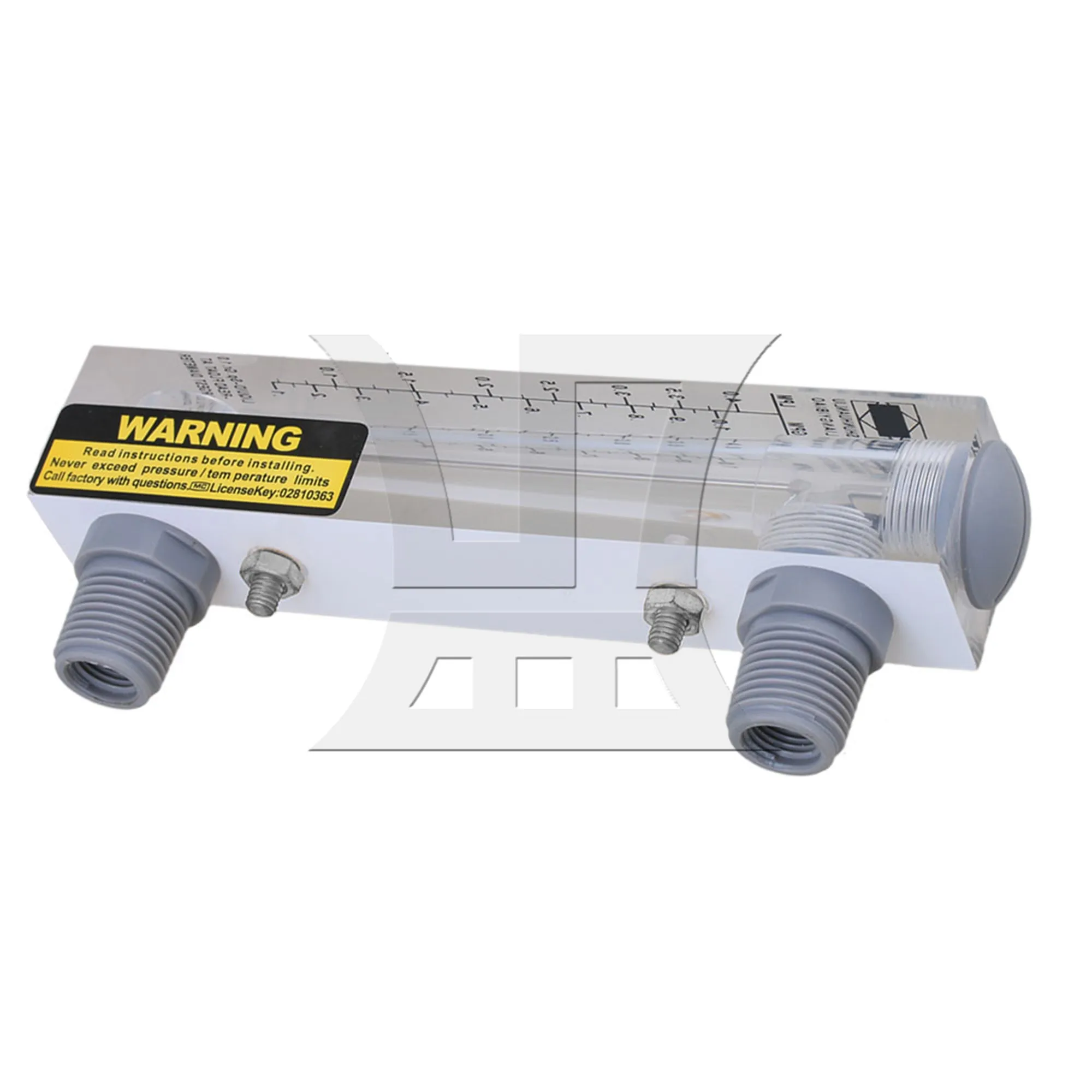 

CNBTR LZM-15 0.2-1GPM 1-4LPM Panel Type Water Flowmeter Measurement Tool