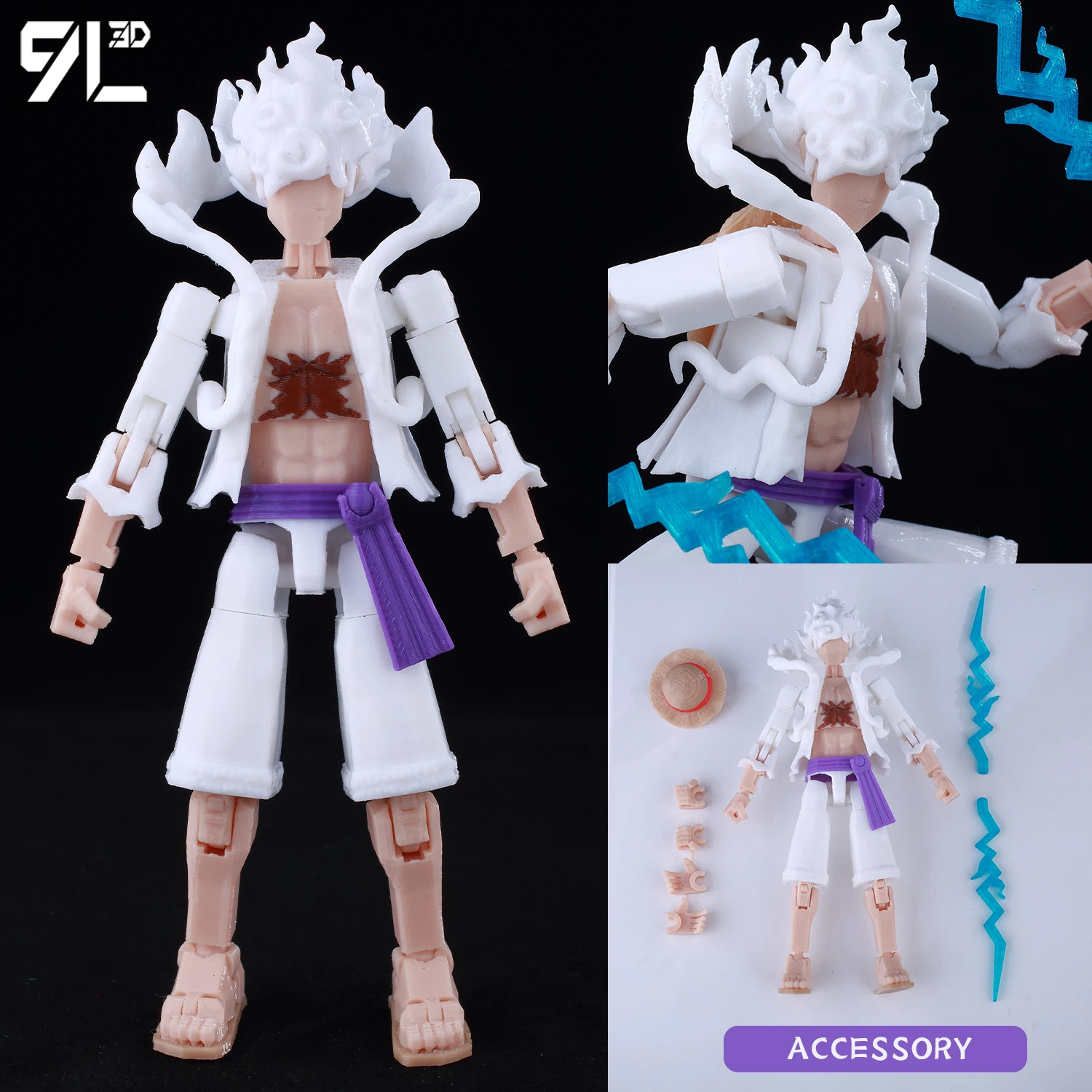 9L3D Lucky 13 Titan 13 Ichigo Kurosaki Anime Action Figure Dummy