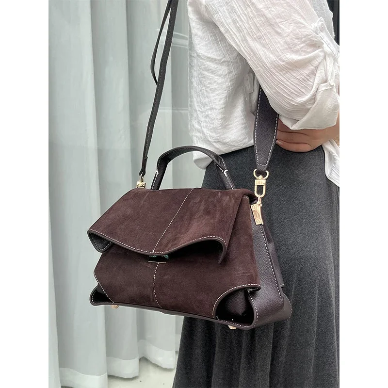 Luxus Marke Schulter Tasche Französisch Elegante Leder Handtasche Neue Matt Große-kapazität Pendler Tasche Nische Design Kreative Frauen Tasche – Detail 9