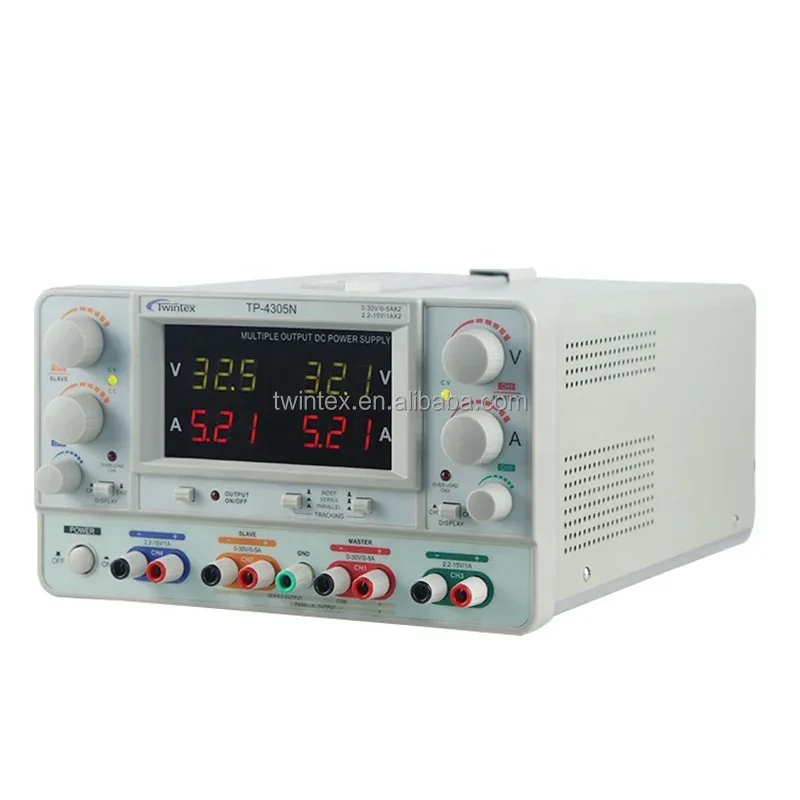 Multiple output Four channel 30V 3A DC Regulated Laboratory linear power supply TP-4303N